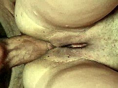 her eyes show the pain from that rough anal creampie pounding she craves