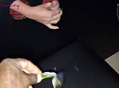 Big Black Cock Fills Big Tits Brunette At Swingers Party!