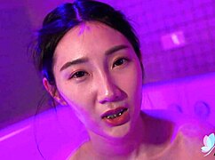 chinese brunette li er she had such hot bathroom sex bent over moanin ridin that cock