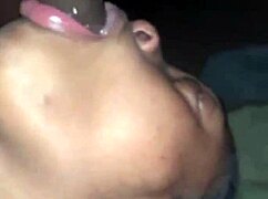 damn she's twerkin', eatin' her own cream and practicin' that throat deep