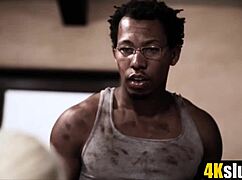 cute petite chloe cherry blindfolded surprised by big black cock pounding her hard