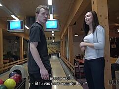 yo lucky dude picks up hot teen wife at bowling alley for cash fuck
