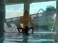 irina russaka the hot russian teen dives underwater skinny dipping in pool