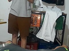 mi esposa caught her best amiga sucking my dick and joined for hot trio