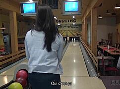 yo lucky dude picks up hot teen wife at bowling alley for cash fuck