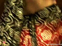 Skinny Indian brunette dances nude erotically seducing her lover with teasing moves