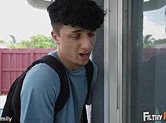 son spies stepmom fingering shaved pussy to intense orgasm