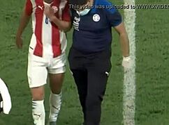 colombian soccer stars' bulges bulge out in paraguay match, so damn sexy and tempting