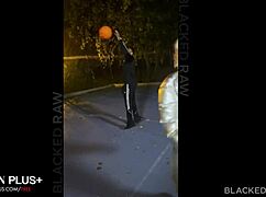 Blonde besties Ashby Winter and Lily Blossom hunt BBC for a wild 4some deepthroat doggy creampie orgy in the snow