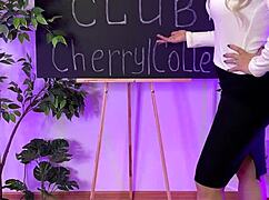 blonde milf teacher dances in nylon pantyhose heels at nightclub