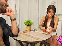 Muscular Friend Sleeps Over for Petite Latina's Tight Pussy Seduction Fuck