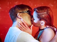 Bisexual Babes Alex Angel Kiss and Fuck in Steamy Lesbian BDSM Threesome