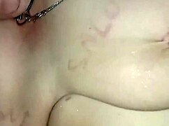 dude, marie the chained slut maid dances at club le paradis for master bruno's cumshots