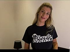 Amateur couple with Shona River shares her past experiences then masturbates on camera