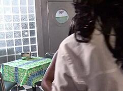 stranger licks black slut's pussy toys ass in bar?