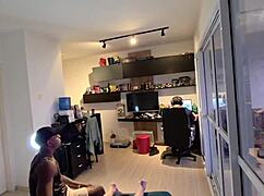 Old muscular cuckold watches big black cock distract his woman