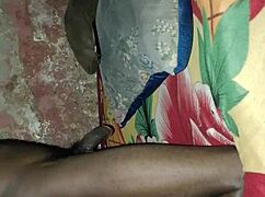 African Black Man Masters Bed Strokes Hard