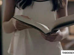 A bold older guy bends teen over for hardcore doggystyle domination and submission