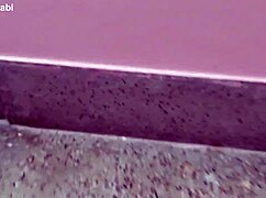Home maid bends over cleaning floor for amateur anal pounding with friend