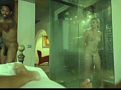 Interracial shower fuck with swinger party owner's wife