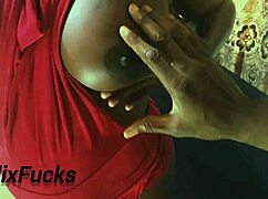 Big ass step aunty reveals her slutty side in homemade bedroom romp