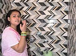 we sneak bathroom quickie with DEEPTHROAT then he blasts cum straight in my mouth after wild fingering 😘💋