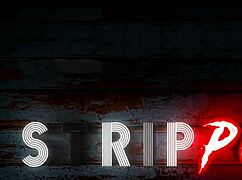 Strippov Curvy Brunette Housewife Strips Teases Lap Dances Spanks To Cum Finale