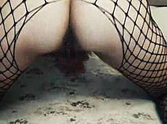 imagine her silky lingerie hugging curves as he slides deep into her eager wife pussy