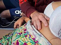 Amateur Slut Wife Picks Up Stranger in Car for Public Bareback Doggystyle Creampie in Her Wet Pussy.