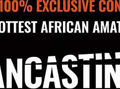 Gorgeous Ebony Teen's Tight Pussy Stretched Wide by Huge Cock in Fake Casting Interview Doggystyle.