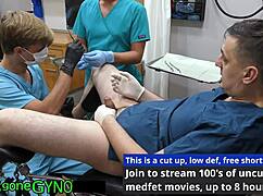 canada's penis gets dominated by nurse in hospital bondage close up!