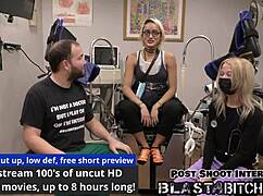 Channy Crossfire sucks cock backstage then takes a massive cum blast.