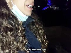 dude bends big ass latina over for monster cock doggystyle creampie outdoors