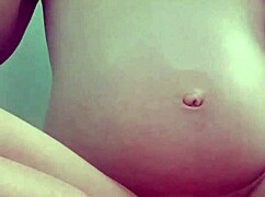 hey babe watch this pregnant milf girlfriend masturbate her pussy solo