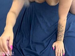Watch hubby film me dominate busty blonde wife with plug anal bedroom pounding?