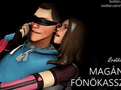 A magányos főnökasszony csábít magyar erotikus hangokkal