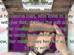 hey check out lilly the sexy secretary's nylon feet getting tickled in the box