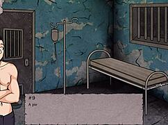 Wanna escape hospital with this shaved anal creampie play?