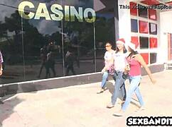 hey check out this freaky latina teen with braces sucking dick so good