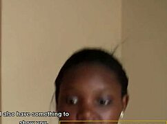 Cute Ebony Teen's Hairy Pussy Stretched Wide At Casting