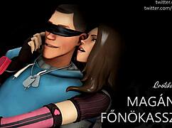 A magányos főnökasszony csábít magyar erotikus hangokkal