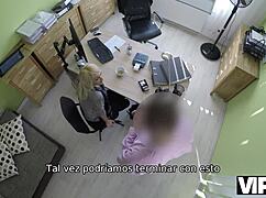 czech teen blows agent then fucks for cash in casting interview