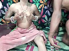 Desi husband fucks naked wife doggy style taking full cock deep