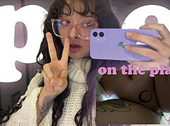 Croatian Brunette With Pierced Nipples Pees On Plane Trip