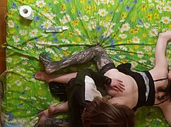 Russian Nun Mistress Strapon Fucks Sissy Homemade