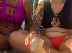 alone on this beach feeling so free and naughty without him knowing