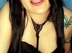 Hot Colombian housewife bluee flashes and toys her natural tits pussy just for you to cum