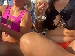 alone on this beach feeling so free and naughty without him knowing