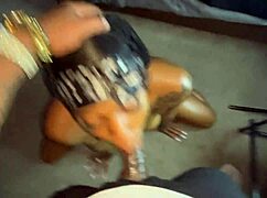 i'm shakin' watchin this slim ebony deepthroat that thick cock till facial cumshot explodes