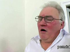 Cuddly Teen Tempted Rides Elderly Tutor's Cock in Passionate Heat